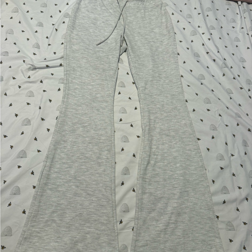 Gray Flared Pants